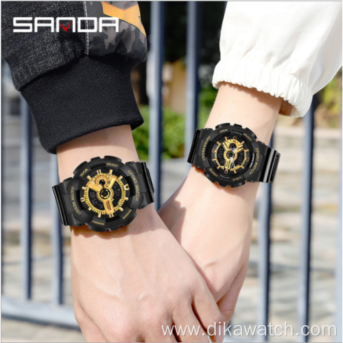 Hot-selling SANDA 299/292 authentic watch couple watch student raise hand light trendy electronic watch waterproof